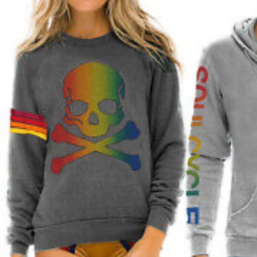 Soul-Cycle x Aviator Nation collab crewneck